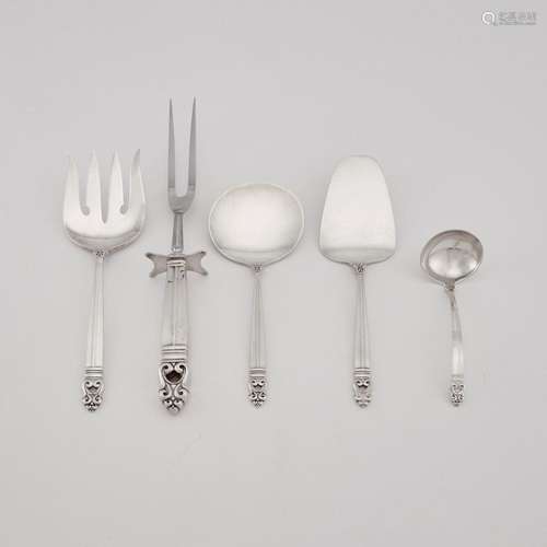 Set of International Sterling Silver Royal Danish Pattern Se...