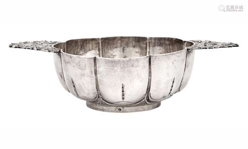 Dutch Silver Two-Handled Bowl