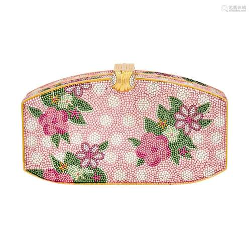 Judith Leiber Floral Crystal Clutch