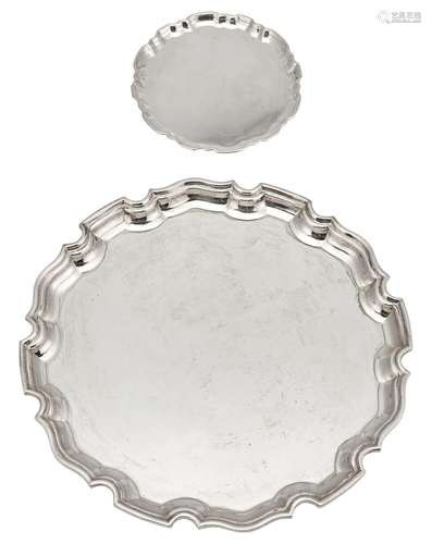 Two Tiffany & Co. Sterling Silver Salvers