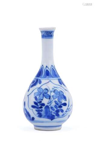 A blue and white small size vase