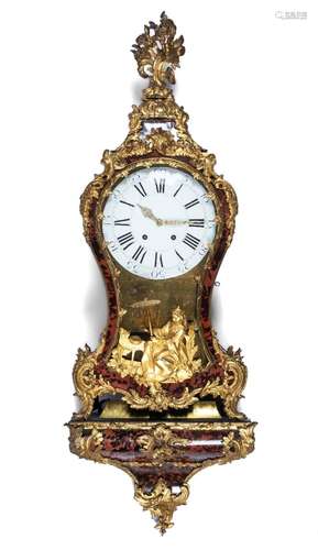 A large Louis XV Chinoiserie ormolu-mounted tortoiseshell mu...