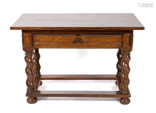 A Dutch rosewood centre table