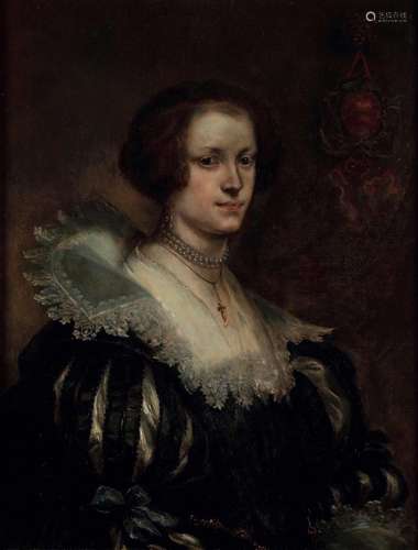 van Dyck Antoon nei modi di, Ritratto femminile con stemma