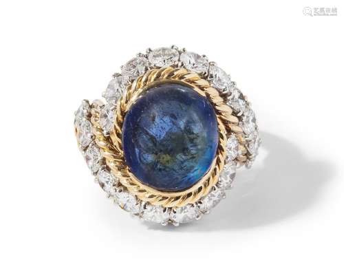 *Van Cleef & Arpels Saphir-Brillant-Ring