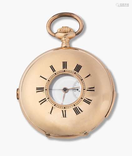 Taschenuhr mit Repetition und Chronograph, um 1900