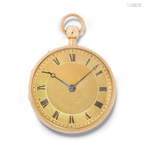 Seltene Gold-Taschenuhr mit Schlagwerk und Selbstaufzug, Neu...