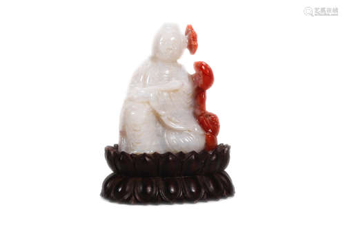 Carved South Red Agate Ornament