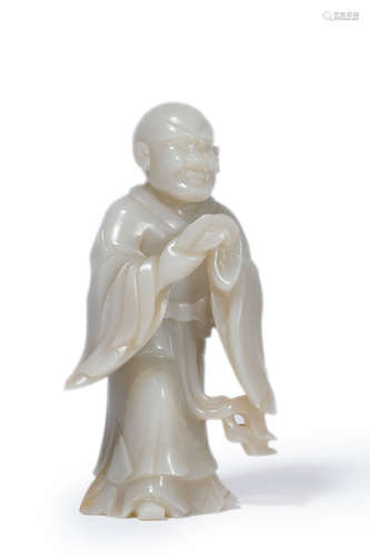 White Jade Statue Of Arhat