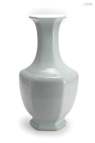 Celadon Glaze Hexagonal Vase