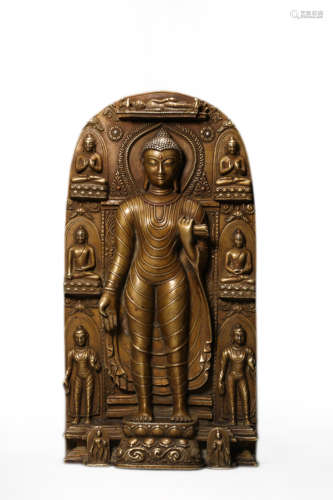 Copper Alloy Figure Of Shakyamuni