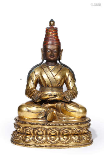 Gilt-Bronze Figure Of Buddha