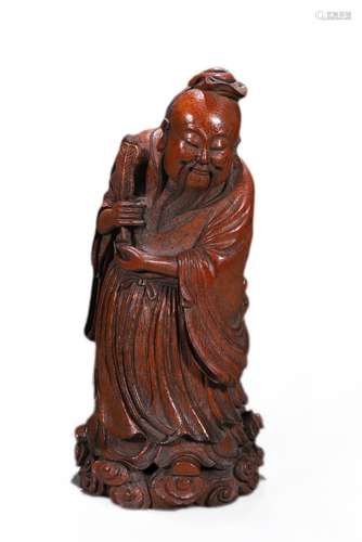 Carved Bamboo Figurine