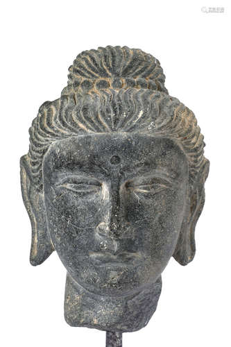 Gandhara Style Stone Buddha Head