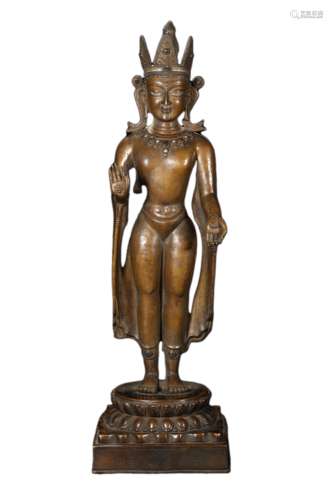 Copper Alloy Figure Of Buddha, Swat Style