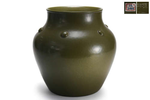 Tea-Dust Glaze Baluster Vase