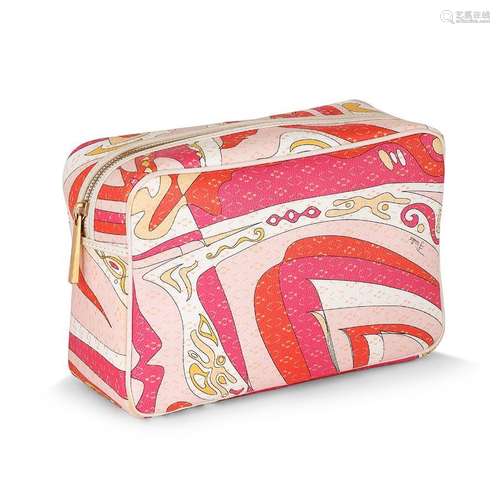 Emilio PUCCI, Trousse de toilette en toile enduite multicolo...