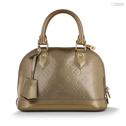 Louis VUITTON, Sac à main Alma petit modèle en cuir vernis b...