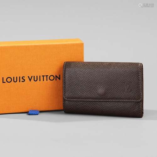 Louis VUITTON Paris Porte-clés en cuir marron MULTICLES 6 MO...