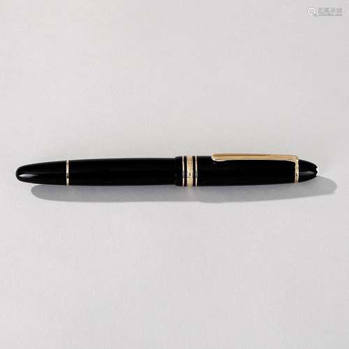 MONTBLANC Stylo surligneur en résine noire et attributs plaq...