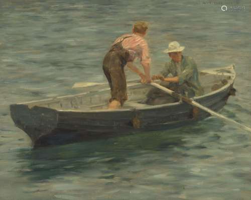 HENRY SCOTT TUKE, R.A. (BRITISH, 1858-1929)Going Ashore for ...
