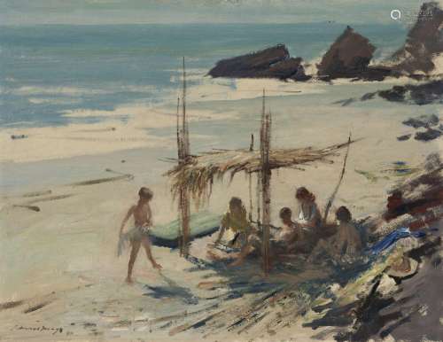 EDWARD SEAGO, R.W.S., R.B.A. (BRITISH, 1910-1974)A beach in ...