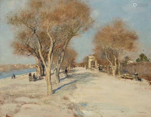 JEAN-FRANÇOIS RAFFAËLLI (FRENCH, 1850-1924)Bord de Seine: la...