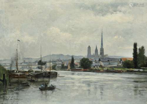 STANISLAS VICTOR ÉDOUARD LÉPINE (FRENCH, 1835-1892)La Seine ...