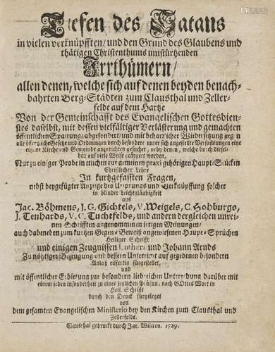 Meyenberg), (Johann Matthias Tiefen des Satans in …