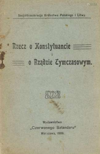 Luxemburg), (Rosa Rzecz o Konstytuancie i o Rzadzi…