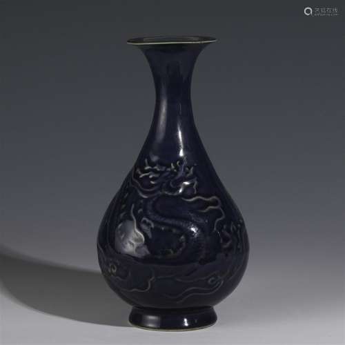 MING JI BLUE SPRING VASE