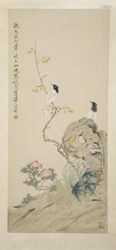 YU FEIAN FLOWERS & BIRDS PAINTING