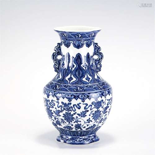 QING BLUE & WHITE VASE