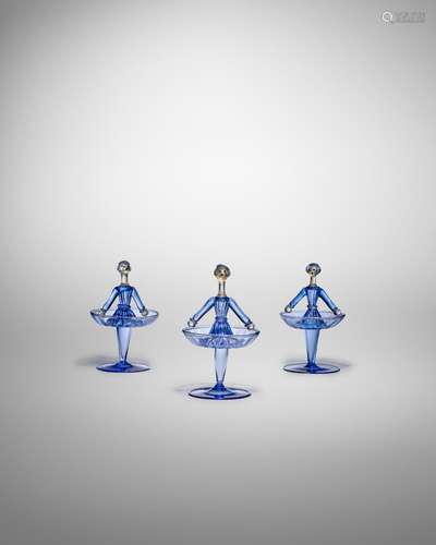 ERCOLE BAROVIER (1889-1974) Figurines, Set of Threecirca 192...