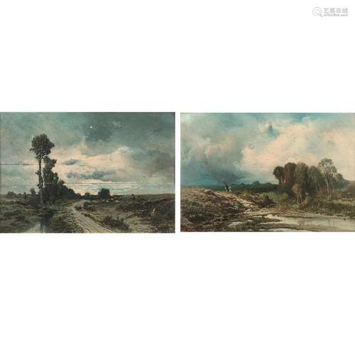 ALBERTO PASINI (BUSSETO 1826-CAPORETTO 1899) PAYSAGE AVEC UN...