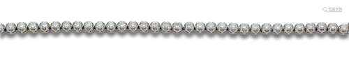 RIVIERE DIAMONDS AND WHITE GOLD BRACELET