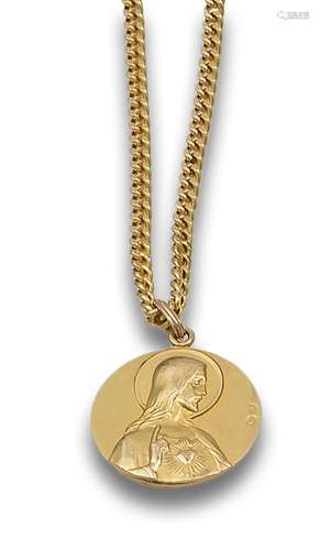 GOLD CHAIN ​​AND MEDAL