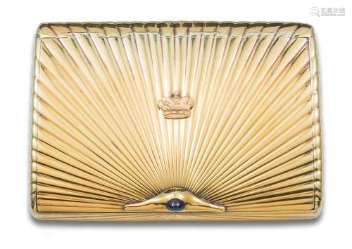 RUSSIAN CIGARETTE CASE IN SILVER VERMEIL