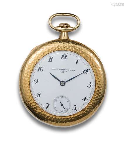 LEPINE PATEK PHILIPPE POCKET WATCH, 1914, YELLOW GOLD