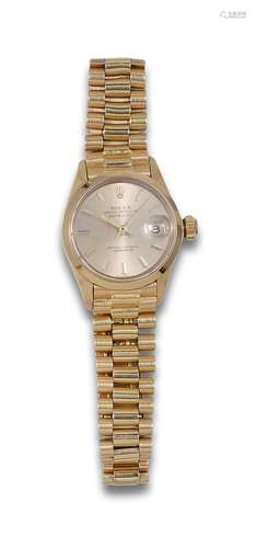 ROLEX OYSTER PERPETUAL DATEJUST WRIST WATCH FOR WOMEN IN YEL...