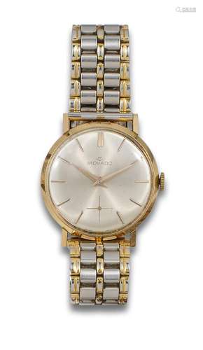 MOVADO WRISTWATCH, YELLOW GOLD CASE