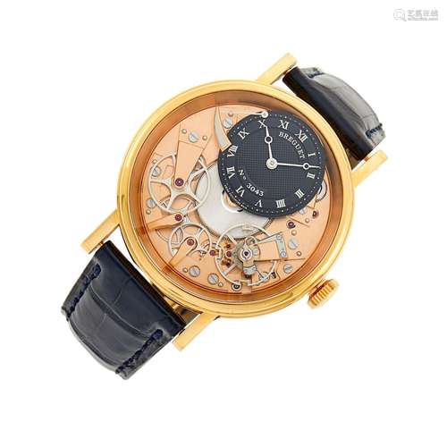 Breguet Gentleman`s Gold `Tradition` Wristwatch, Ref. 7057