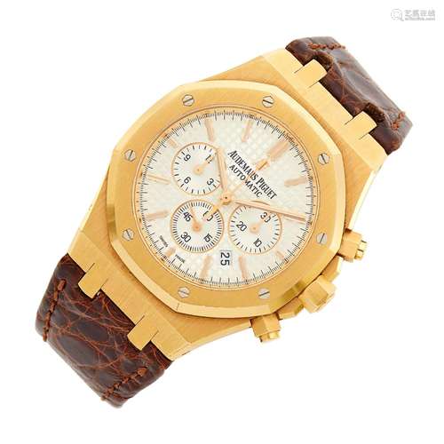 Audemars Piguet Gentleman`s Gold `Royal Oak` Chronograph Wri...