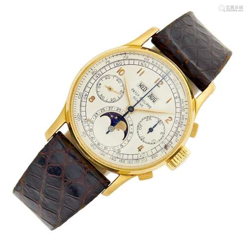 Rare Patek Philippe Ref. 1518 Gentleman`s Gold `Perpetual Ca...