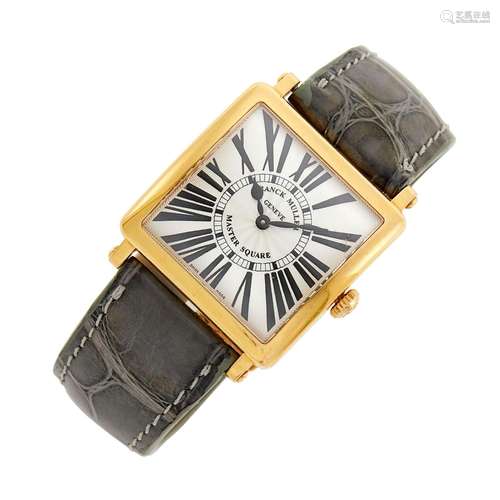 Franck Muller Rose Gold `Master Square` Wristwatch, Ref. 600...