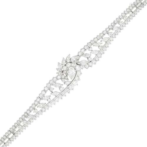 Platinum and Diamond Bracelet