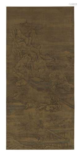 AVEC SIGNATURE DE QIU YING (CHINE, DYNASTIE MING (1368-1644)...