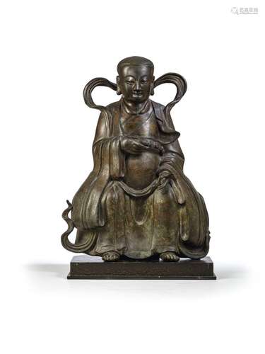 STATUE DE ZHENWU EN BRONZECHINE, DÉBUT DE LA DYNASTIE MING (...