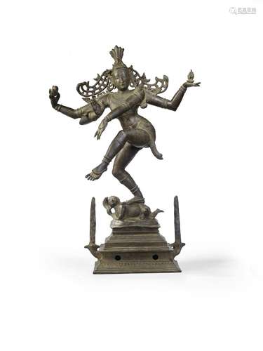 RARE ET IMPORTANTE SCULPTURE DE SHIVA NATARAJA EN BRONZEINDE...