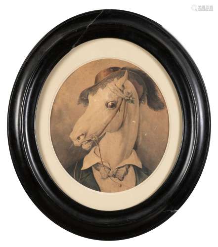 Victor ADAM (1801-1866)<br />
Portraits de chevaux<br />
Pai...
